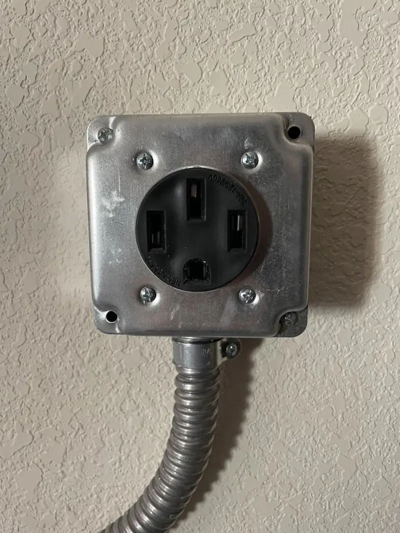 NEMA 14-50 outlet installed for Smart Home Electrical in South Highpoint