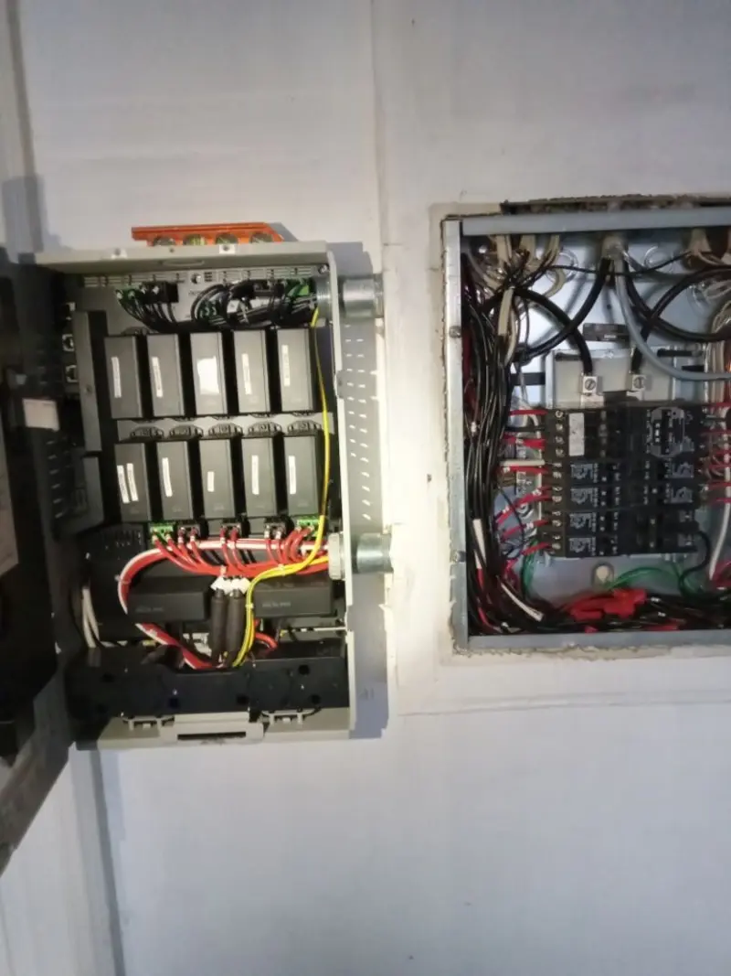 Electrical panel upgrade completed for Security Camera Wiring in South Highpoint